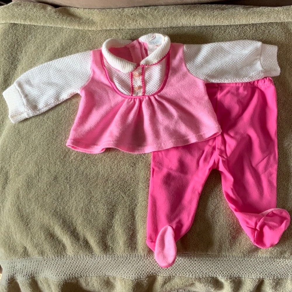 Vintage Baby Two Piece Sweat Suit